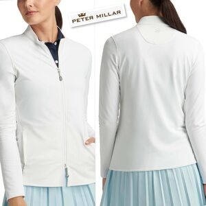 Peter Millar NWT Katy Full Zip Women's White Jacket Size S